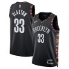 Muške NBA Dres Brooklyn Nets Nic Claxton Nike 2025-26 City Edition Crno Swingman